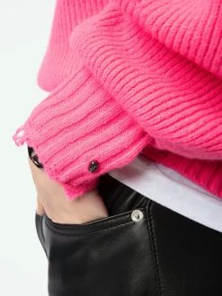 Cheap Zadig & Voltaire Moris SweaterNEW Fluopink